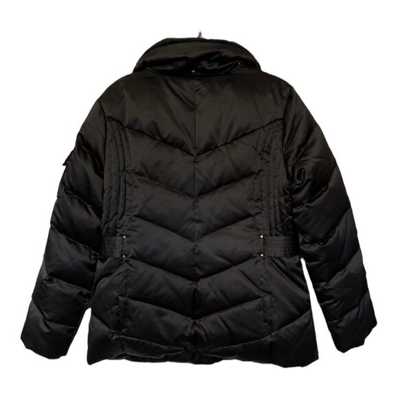 Zero Xposur Down-Filled Black Puffer Ski Snow Jacket Women's Large Fur-Lined EUC - Picture 2 of 15